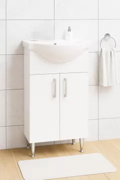 Mobilier Baie si lavoar, Seria 101, 18720, 45 cm, Alb