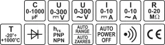 Multimetru digital universal, Yato, model YT-73084