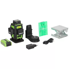 Nivela laser 4D verde DEDRA MC0908, 360&deg;, diode Sharp