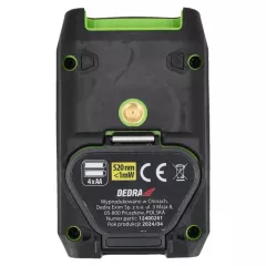 Nivela laser cruce verde DEDRA MC0903, 30 m