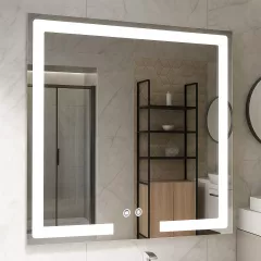Oglinda cu iluminare LED, functie dezaburire, 3F MD1 17995, 80x80cm