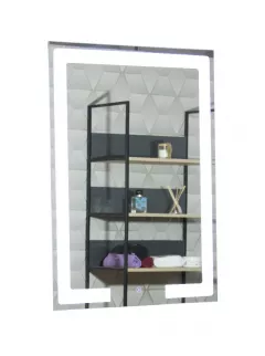Oglinda cu iluminare LED si intrerupator touch, MD1, dimensiuni 60 x 80 cm