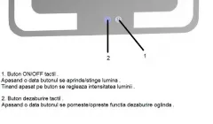 Oglinda cu iluminare LED si intrerupator touch si functie dezaburire, MD1, dimensiuni 60 x 80 cm