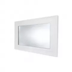 Oglinda cu rama MDF, dimensiuni 1000 x 700 mm, culoare alba