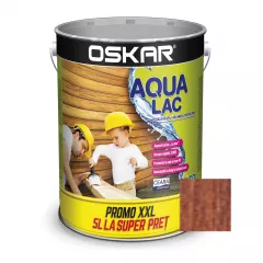 Oskar Aqua Lac, castan, pe baza de apa, interior / exterior, 5 L