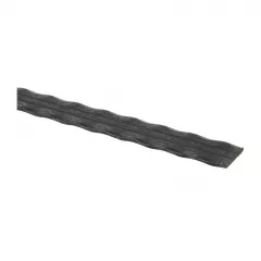 Otel lat (platband) amprentat 25x5 mm model doua dungi pentru lucrari fier forjat