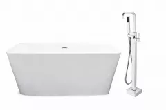 Cada acril freestanding A864 170x80 cm + baterie freestanding L001