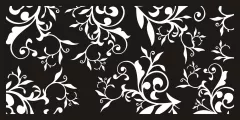 Panou decorativ din tabla otel debitat laser M003.003 grosime 3 mm dimensiune 1000x2000 mm