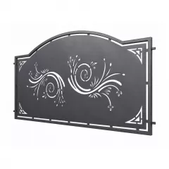 Panou decorativ din tabla otel debitat laser si teava TRS sudata, model M091 ARCO LXX, grosime 3 mm dimensiune 1000x2000 mm