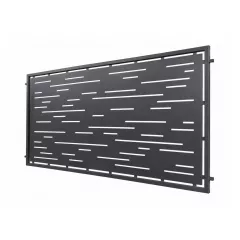Panou decorativ din tabla otel debitat laser si teava TRS sudata, model M129 LXX, grosime 3 mm dimensiune 1000x2000 mm