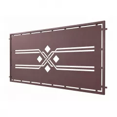 Panou decorativ din tabla otel debitat laser si teava TRS sudata, model M128 LXX, grosime 3 mm dimensiune 1000x2000 mm