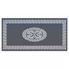 Panou decorativ din tabla otel grosime 3 mm debitat laser 1000x2000 mm pentru garduri RUF 01