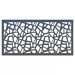 Panou decorativ din tabla otel grosime 3 mm debitat laser 1000x2000 mm pentru garduri RUF 02