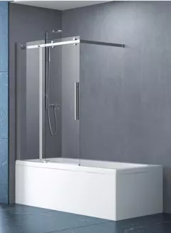 Panou din sticla glisanta pentru cada, 2S018, sticla securizata, clara de 6 mm grosime, dimensiuni 120 x140 cm