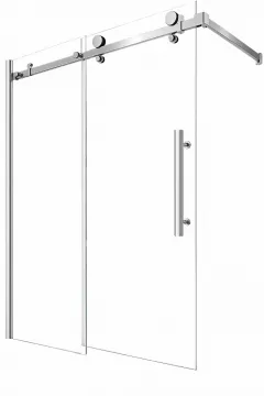 Panou din sticla glisanta pentru cada, 2S018, sticla securizata, clara de 6 mm grosime, dimensiuni 120 x140 cm