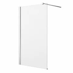 Panou dus sticla transparenta WI006-6TC, grosime stilca 6 mm, 100x200 cm, walk-in, profile aluminiu cromat
