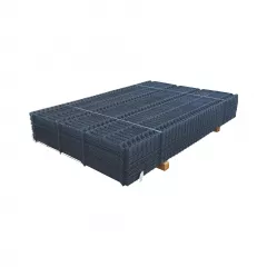Panou gard bordurat plastifiat gri premium diametru fir 4,2 mm dimensiune 2000x2500 mm