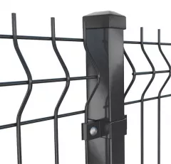 Panou gard bordurat plastifiat gri premium diametru fir 4,2 mm dimensiune 2000x2500 mm