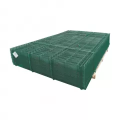 Panou gard bordurat plastifiat verde diametru fir 3.5 mm dimensiune 1500x2500 mm