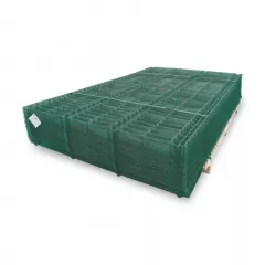 Panou gard bordurat plastifiat verde premium diametru fir 4,2 mm dimensiune 1500x2500 mm