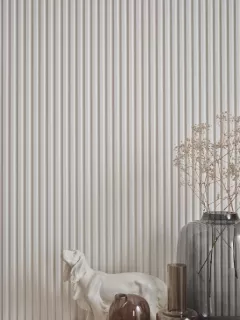 Panou riflaj LINERIO S-LINE WHITE 2650 x 122 x 12 mm
