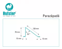 Parazapada mare Rufster Eco 0,45 mm grosime 8017 MS maro mat structurat