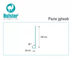 Pazie jgheab Rufster Premium 0,5 mm grosime 5010 MS albastru mat structurat