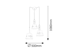 Pendul Anna, Rabalux 2234, 3 x E14