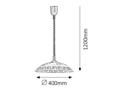 Pendul Etrusco, Rabalux 7640, dulie E27