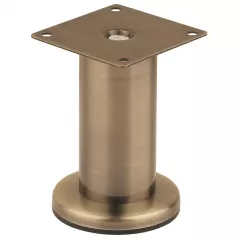 Picior mobilier Teko CL004, otel, alama antic, 42 x 100 mm