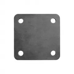 Picior patrat, dimensiuni 100 x 100 x 5 mm, nefinisat