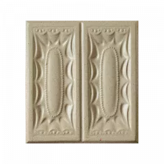 Placa medalion (placa mare) teracota culoare crem efect model Vad folosita la realizarea sobelor de teracota