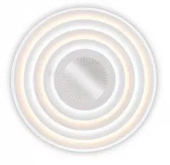 Plafoniera LED Abys 3CCT, 120 W, cu telecomanda, alb