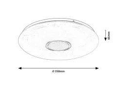 Plafoniera LED BALMERINO D35 24W 71414 Rabalux