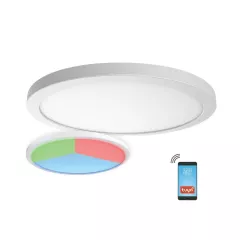 Plafoniera LED, smart, dimabila, rotunda, Nebula, putere 24 W, culoare alba, Klausen KL151082