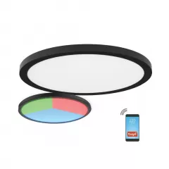 Plafoniera LED, smart, dimabila,rotunda, Nebula, putere 18 W, culoare neagra, Klausen KL151081