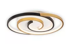 Plafoniera LED Trim, 30 W, 42 cm, 3000-6500K, negru+auriu