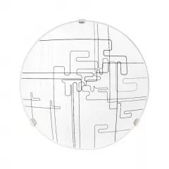 Plafoniera rotunda, Tetrix, diametru 30 cm, Klausen LY 6069