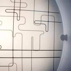 Plafoniera rotunda, Tetrix, diametru 30 cm, Klausen LY 6069