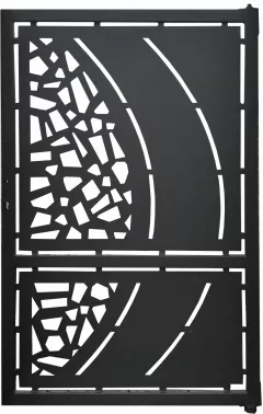 Poarta mica din tabla de otel debitat laser si teava TRS sudata, model M204 LXX, grosime 3 mm dimensiune 1000x1600 mm