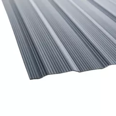 Policarbonat solid, grosime 1 mm, latime 1,26 m, culoare gri, dimensiuni rola 20 x 1,26 m