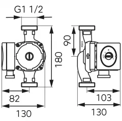 Pompa de recirculare FERRO GPA II 25-60-180