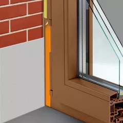 Profile - Profil colt tamplarie fara plasa, maro, 2.5 m, olint.ro