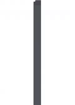 Profil de finisare dreapta pentru panou LINERIO L-LINE ANTRACIT, 2650 x 32 mm