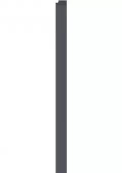 Profil de finisare dreapta pentru panou LINERIO M-LINE ANTRACIT, 2650 x 26 mm