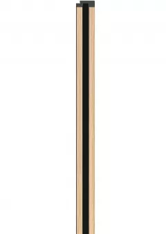 Profil de finisare dreapta pentru panou LINERIO S-LINE NATUR BLACK STRIPES, 2650 x 24 mm