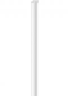 Profil de finisare dreapta pentru panou LINERIO S-LINE ALB, 2650 x 35 mm
