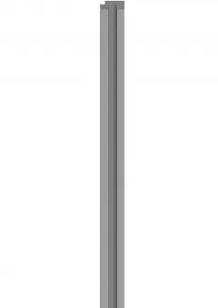 Profil de finisare dreapta pentru panou LINERIO S-LINE GRI, 2650 x 35 mm
