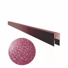 Profil U pentru gard rectangular, grosime tabla 0,50 mm, dimensiuni 40x21 mm, RAL 3005MPR, visiniu super-poliester, lungime variabila