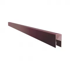 Profil U pentru gard rectangular, grosime tabla 0,50 mm, dimensiuni 40x21 mm, RAL 3005MS, visiniu mat structurat, lungime variabila